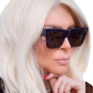 Celine two-tone black & tortoiseshell sunglasses.